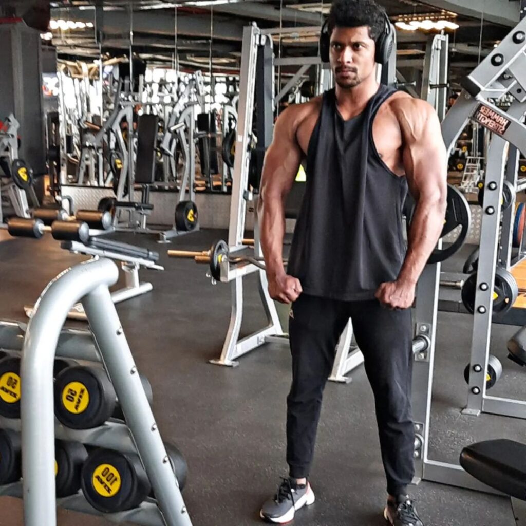 Abhishek Thevar​ is vegetarian bodybuilder.