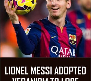 Cropped Lionel Messi adopted Vegansim